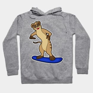 Meerkat as Snowboarder with Snowboard Hoodie